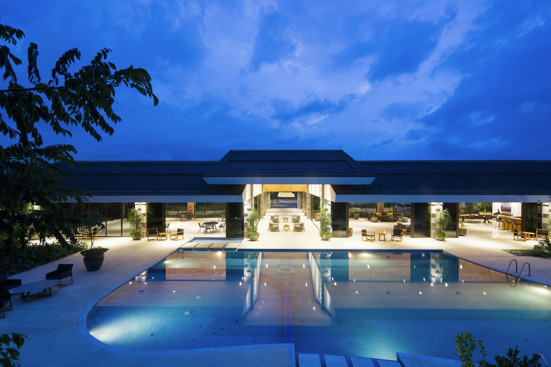Haven House at dusk